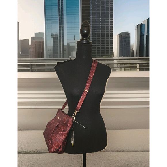 NWT! Travelon Anti Theft Floral Print Crossbody Bag 10.5x8x3 - Picture 1 of 10